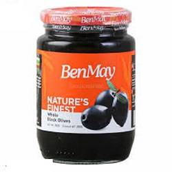 بن مای زیتون سیاه شور درشت با هسته  360گرم